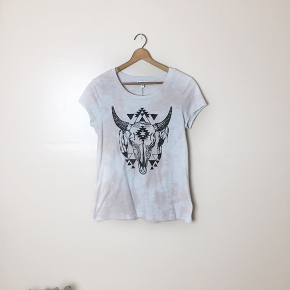[Express] Boho Western Tie Dye Graphic Short Sleeve T-Shirt - Picture 1 of 7